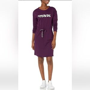NWT DKNY Logo MIDI Crewneck Dress Shirt Size XL